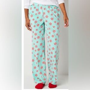 Sleep Chic Womens Fleece Pajama Pants with Socks Size XXL NWT